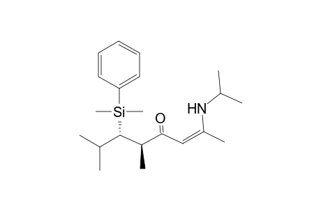(Z,5R,6S)-6-[dimethyl(phenyl)silyl]-2-(isopropylamino)-5,7-dimethyl-oct-2-en-4-one