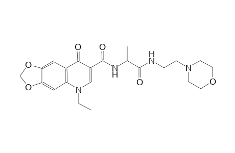 [1,3]dioxolo[4,5-g]quinoline-7-carboxamide, 5-ethyl-5,8-dihydro-N-[(1S)-1-methyl-2-[[2-(4-morpholinyl)ethyl]amino]-2-oxoethyl]-8-oxo-
