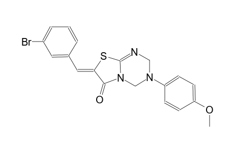 (7Z)-7-(3-bromobenzylidene)-3-(4-methoxyphenyl)-3,4-dihydro-2H-[1,3]thiazolo[3,2-a][1,3,5]triazin-6(7H)-one