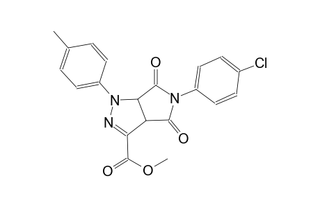 methyl 5-(4-chlorophenyl)-1-(4-methylphenyl)-4,6-dioxo-1,3a,4,5,6,6a-hexahydropyrrolo[3,4-c]pyrazole-3-carboxylate