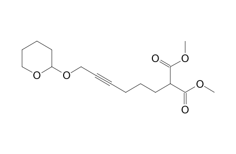 Methyl 2-Methoxycarbonyl-8-(tetrahydropyranyl-2-oxy)oct-6-ynoate