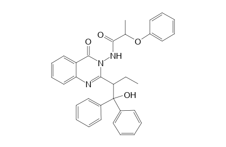 2-(1-Diphenylhydroxymethylpropyl)-3-(2-phenoxypropionylamino)quinazolin-4(3H)-one