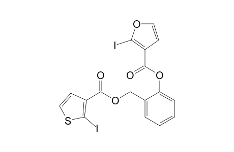 2-(2-Iodo-3-thienylcarbonyloxymethyl)-1-(2-iodo-3-furylcarbonyloxy)benzene