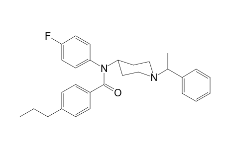 N-4-Fluorophenyl-N-[1-(1-phenylethyl)piperidin-4-yl]-4-propylbenzamide