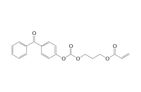 2-Propenoic acid, 3-[[(4-benzoylphenoxy)carbonyl]oxy]propyl ester