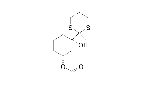 (1S,3S)-3-Acetoxy-1-(2-methyl-1,3-dithian-2-yl)-4-cyclohexene-1-ol