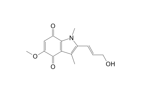 2-[(E)-3-Hydroxyprop-2-enyl]-5-methoxy-1,3-dimethylindole-4,7-dione