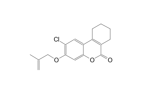 2-chloro-3-[(2-methyl-2-propenyl)oxy]-7,8,9,10-tetrahydro-6H-benzo[c]chromen-6-one