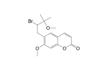 2H-1-Benzopyran-2-one, 6-(2-bromo-3-methoxy-3-methylbutyl)-7-methoxy-