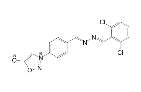 2-(2',6'-Dichlorobenzylidene)-1-{[(4'-.psi.-5'-oxo-1',2',3'-oxadiazol-3'-yl]phenyl]ethylidene}hydrazine