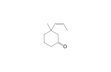 3-(cis-1'-Propenyl)-3-methyl-1-cyclohexanone