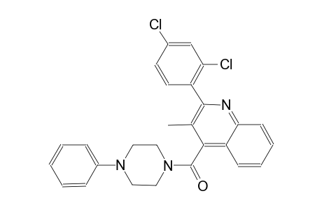 2-(2,4-dichlorophenyl)-3-methyl-4-[(4-phenyl-1-piperazinyl)carbonyl]quinoline