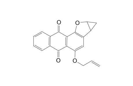 3-(prop-2'-enyloxy)-1a,10a-dihydro-1H-anthra[1,2-b]cyclopropa[d]furan-4,9-dione