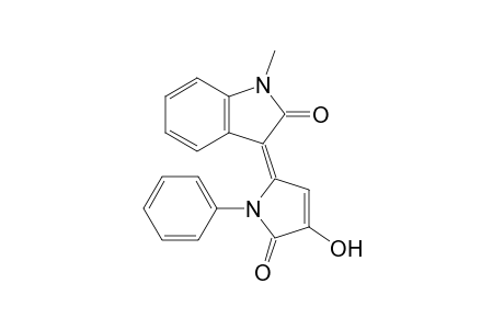 (E)-3-Hydroxy-5-(1-methyl-2-oxo-2,3-dihydroindol-3-ylidene)-1-phenyl-2,5-dihydropyrrol-2-one