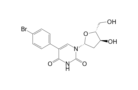 5-(4-bromophenyl)-1-[(2R,4S,5R)-4-hydroxy-5-(hydroxymethyl)-2-oxolanyl]pyrimidine-2,4-dione