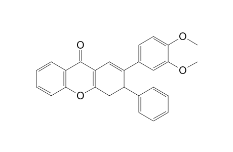 2-(3,4-Dimethoxyphenyl)-3-phenyl-3,4-dihydro-9H-xanthen-9-one