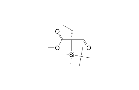 Methyl R-(-)-2-(t-butyldimethylsilyl)-2-formylbutanoate