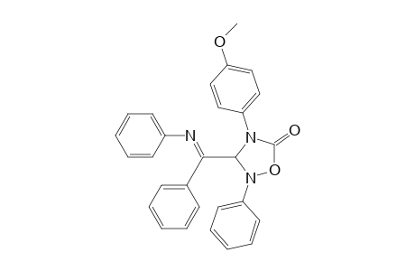 1,2,4-Oxadiazolidin-5-one, 4-(4-methoxyphenyl)-2-phenyl-3-[phenyl(phenylimino)methyl]-