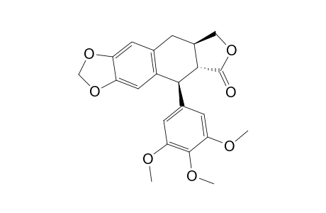 DEOXYISOPODOPHYLLOTOXIN;RAC-(7'-BETA,8-ALPHA,8'-BETA)-3',4',5'-TRIMETHOXY-4,5-METHYLENEDIOXY-2,7'-CYCLOLIGNAN-9',9-OLIDE