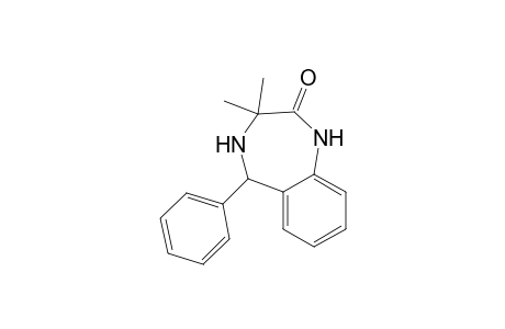 3,3-Dimethyl-5-phenyl-1,3,4,5-tetrahydro-2H-1,4-benzodiazepin-2-one