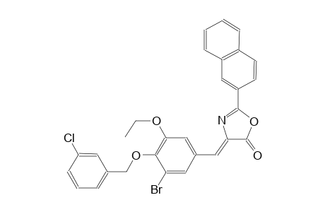 (4Z)-4-{3-bromo-4-[(3-chlorobenzyl)oxy]-5-ethoxybenzylidene}-2-(2-naphthyl)-1,3-oxazol-5(4H)-one