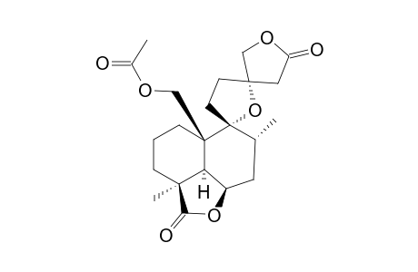 (13S)-20-ACETOXY-9A,13A-EPOXYLABDA-6B(19)-16(15)-DIOL-DILACTONE;LEONITIN