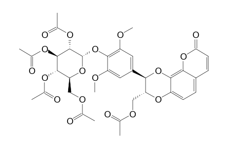 DAPHNETICIN-4''-O-ALPHA-D-GLUCOPYRANOSIDE-PERACETYLATED