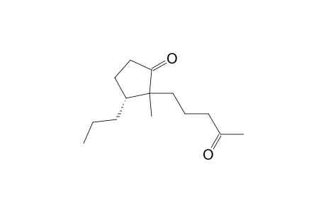 Cyclopentanone, 2-methyl-2-(4-oxopentyl)-3.alpha.-propyl-