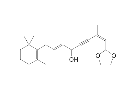 (2E,7Z)-8-(1,3-dioxolan-2-yl)-3,7-dimethyl-1-(2,6,6-trimethyl-1-cyclohexenyl)-4-octa-2,7-dien-5-ynol