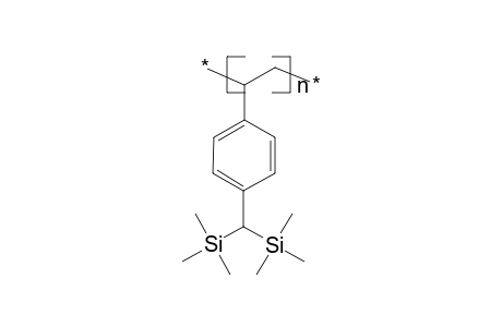 Poly[4-bis(trimethylsilyl)methylstyrene]