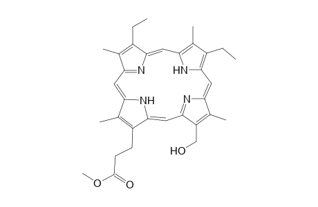 21H,23H-Porphine-2-propanoic acid, 8,13-diethyl-18-(hydroxymethyl)-3,7,12,17-tetramethyl-, methyl ester