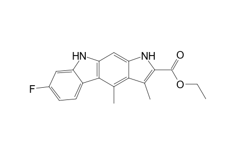 7-Fluoro-3,4-dimethyl-1,9-dihydropyrrolo[2,3-b]carbazole-2-carboxylic acid ethyl ester