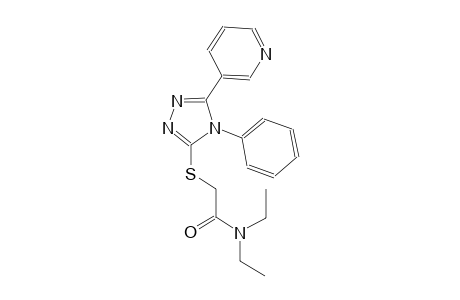 N,N-diethyl-2-{[4-phenyl-5-(3-pyridinyl)-4H-1,2,4-triazol-3-yl]sulfanyl}acetamide