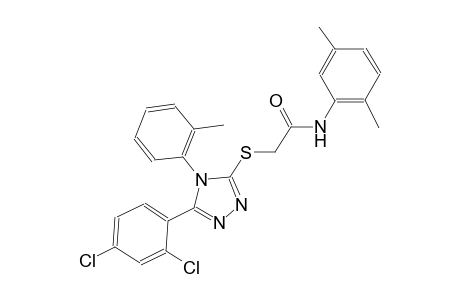 2-{[5-(2,4-dichlorophenyl)-4-(2-methylphenyl)-4H-1,2,4-triazol-3-yl]sulfanyl}-N-(2,5-dimethylphenyl)acetamide