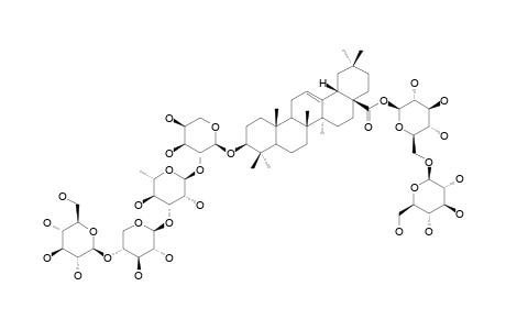 SCABIOSAPONIN-A;3-O-BETA-D-GLUCOPYRANOSYL-(1->4)-BETA-D-XYLOPYRANOSL-(1->3)-ALPHA-L-RHAMNOPYRANOSYL-(1->2)-ALPHA-L-ARABINOPYRANOSYLOLEANOLIC-ACID-2