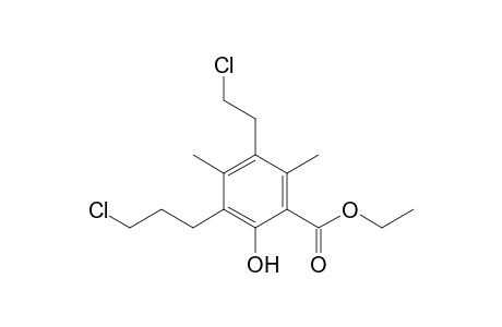 Ethyl 5-(2-Chloroethyl)-3-(3-chloropropyl)-2-hydroxy-4,6-dimethylbenzoate