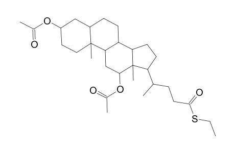 Cholane-24-thioic acid, 3,12-bis(acetyloxy)-, S-ethyl ester, (3.beta.,5.beta.,12.alpha.)-