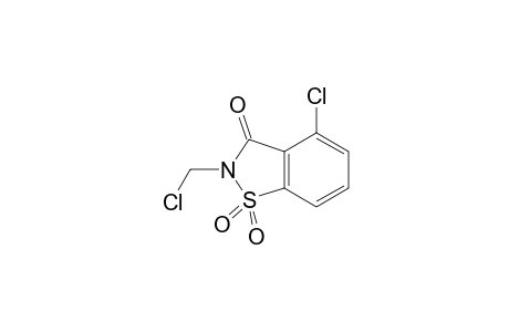1,2-Benzisothiazol-3(2H)-one, 4-chloro-2-(chloromethyl)-,1,1-dioxide