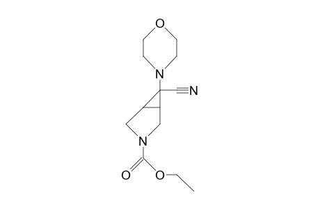 1a,5a,6a-6-Cyano-6-morpholino-3-aza-bicyclo(3.1.0)hexane-3-carboxylic acid, ethyl ester
