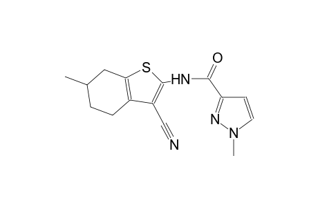 N-(3-cyano-6-methyl-4,5,6,7-tetrahydro-1-benzothien-2-yl)-1-methyl-1H-pyrazole-3-carboxamide