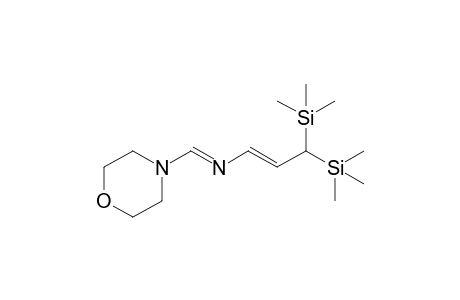 1-(N'-Morpholino)-5,5-bis(trimethylsilyl)-2-aza-1,3-pentadiene