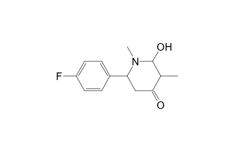 3-e-hydroxy-1,3-dimethyl-6-(4-flurophenyl)-4-piperidone