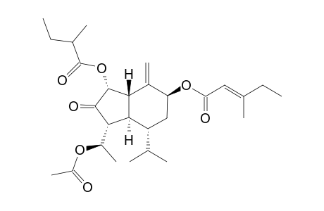 14-ACETOXY-7-BETA-[3'-ETHYL-(CIS)-CROTONO-YL-OXY]-1-ALPHA-(2'-METHYL-BUTYRYLOXY)-NOTONIPETRANONE