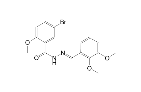 5-bromo-N'-[(E)-(2,3-dimethoxyphenyl)methylidene]-2-methoxybenzohydrazide