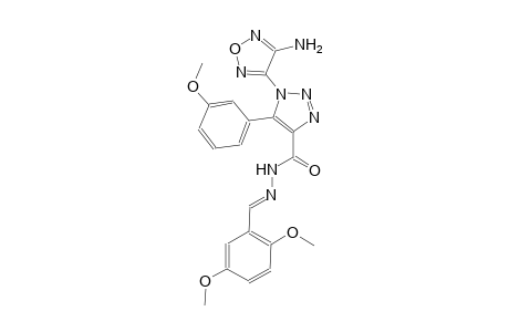 1-(4-amino-1,2,5-oxadiazol-3-yl)-N'-[(E)-(2,5-dimethoxyphenyl)methylidene]-5-(3-methoxyphenyl)-1H-1,2,3-triazole-4-carbohydrazide
