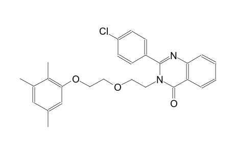2-(4-chlorophenyl)-3-{2-[2-(2,3,5-trimethylphenoxy)ethoxy]ethyl}-4(3H)-quinazolinone