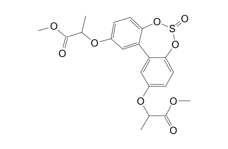 Propanoic acid, 2,2'-[(6-oxidodibenzo[d,f][1,3,2]dioxathiepin-2,10-diyl)bis(oxy)]bis-, dimethyl ester