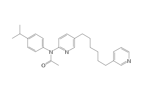 Acetamide, N-[4-(1-methylethyl)phenyl]-N-[5-[6-(3-pyridinyl)hexyl]-2-pyridinyl]-