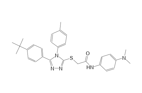 2-{[5-(4-tert-butylphenyl)-4-(4-methylphenyl)-4H-1,2,4-triazol-3-yl]sulfanyl}-N-[4-(dimethylamino)phenyl]acetamide
