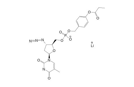 LITHIUM-(3'-AZIDO-3'-DEOXYTHYMIDIN-5'-YL)-4-PROPIONYLOXYBENZYL-PHOSPHATE